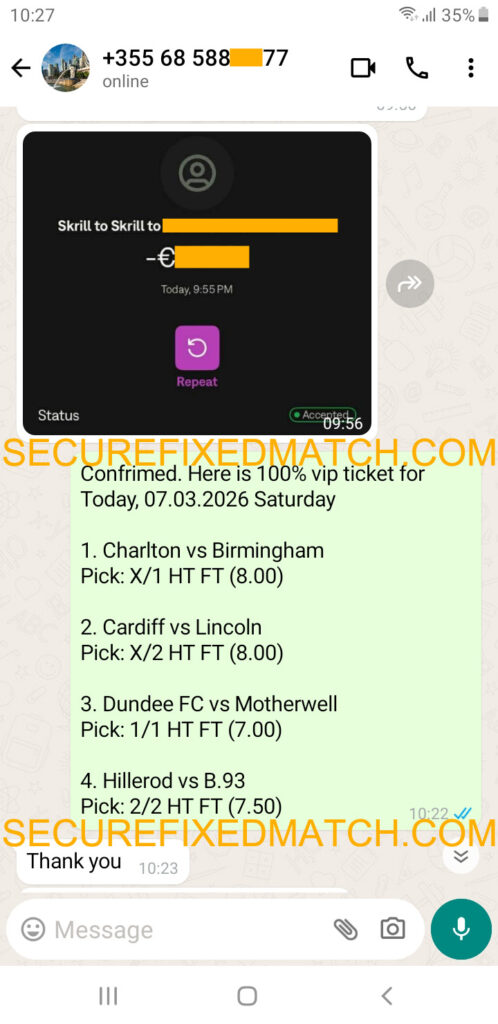 Genuine Fixed Match Genuine Fixed Match