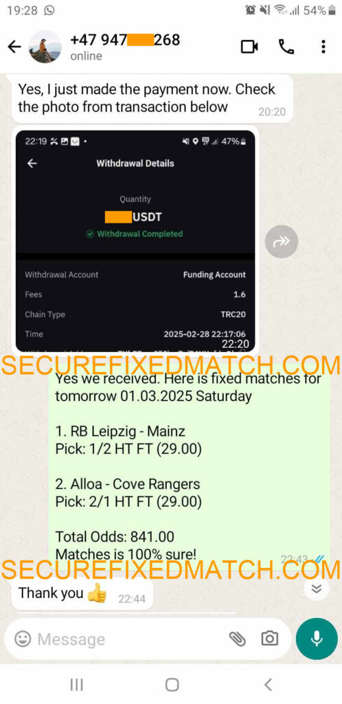 Fixed Matches