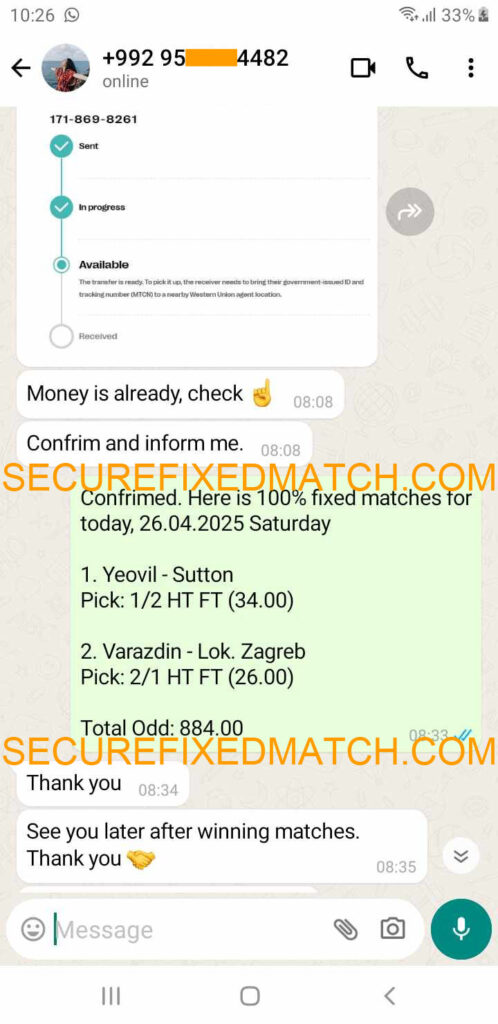 Fixed Matches