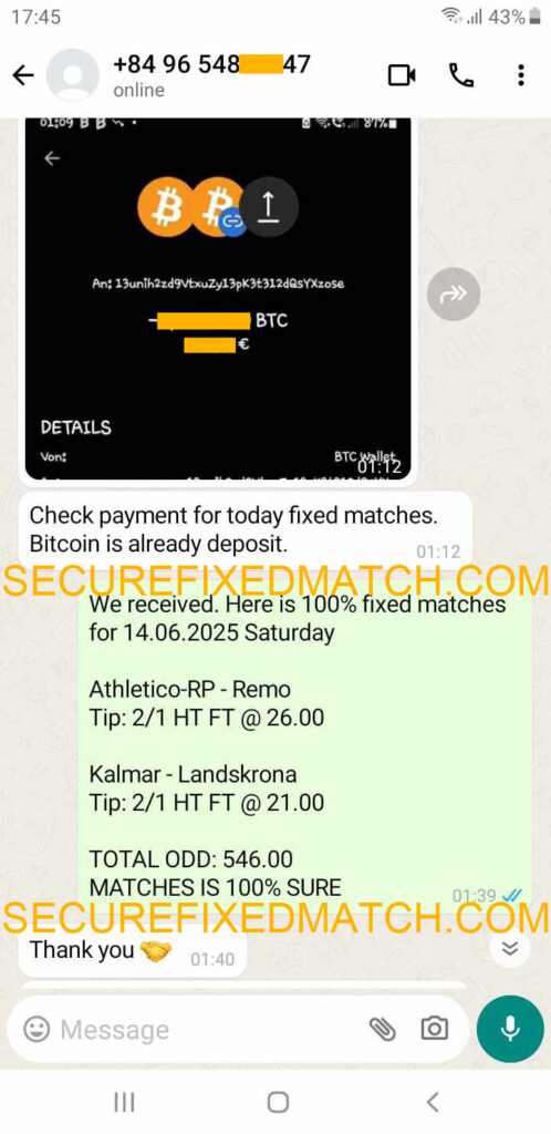 Fixed Matches