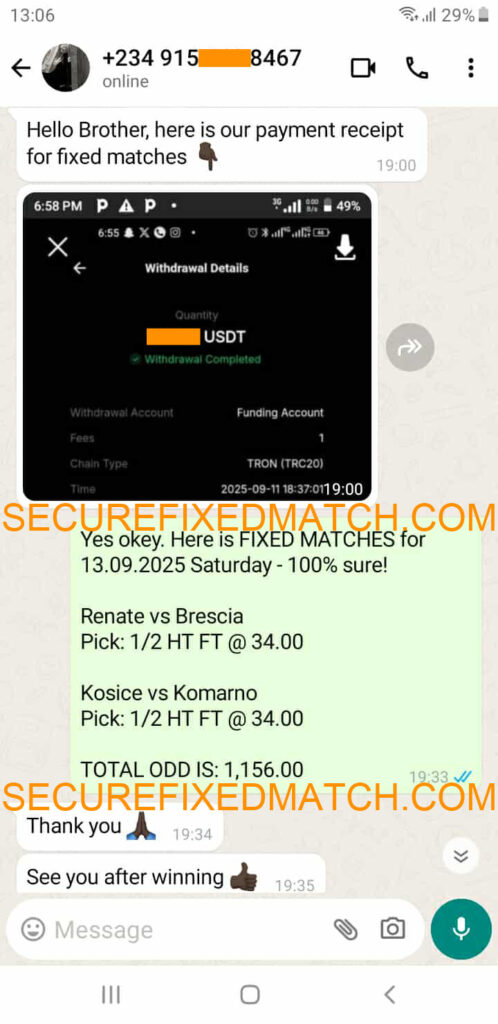 Fixed Matches