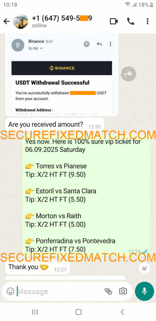 Fixed Matches 100% Sure