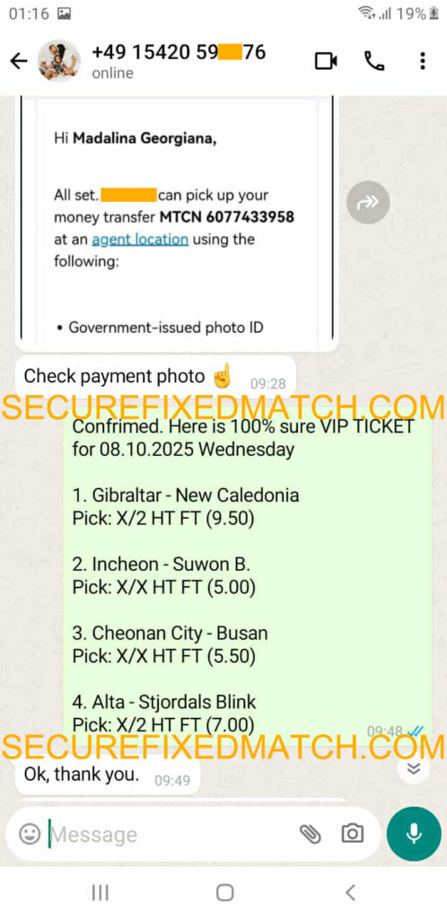 Fixed Matches 100% Sure
