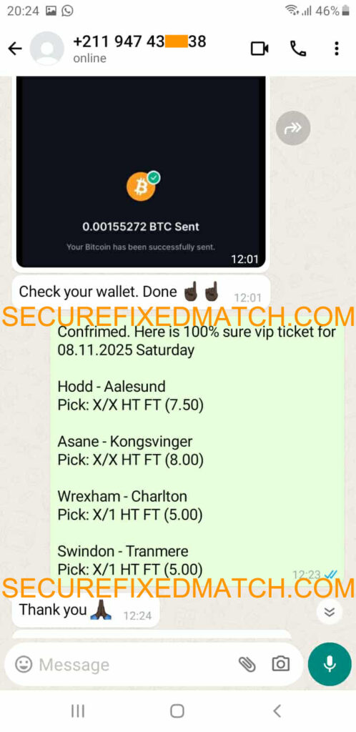 Fixed Match 100% Sure