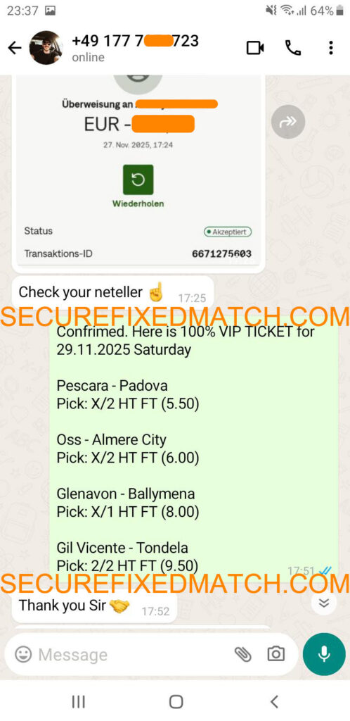 Fixed Match 100% Sure