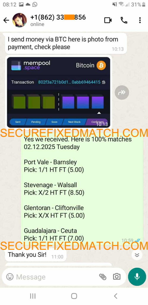 Fixed Match 100% Sure