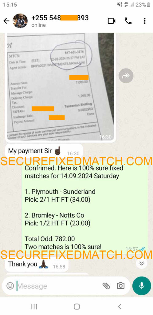 Fixed Matches