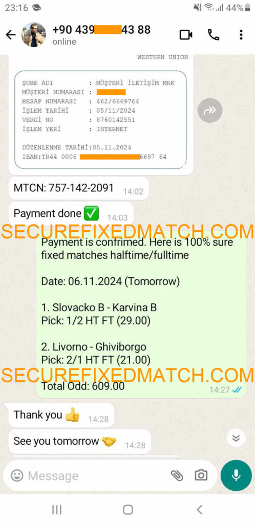 Fixed Matches