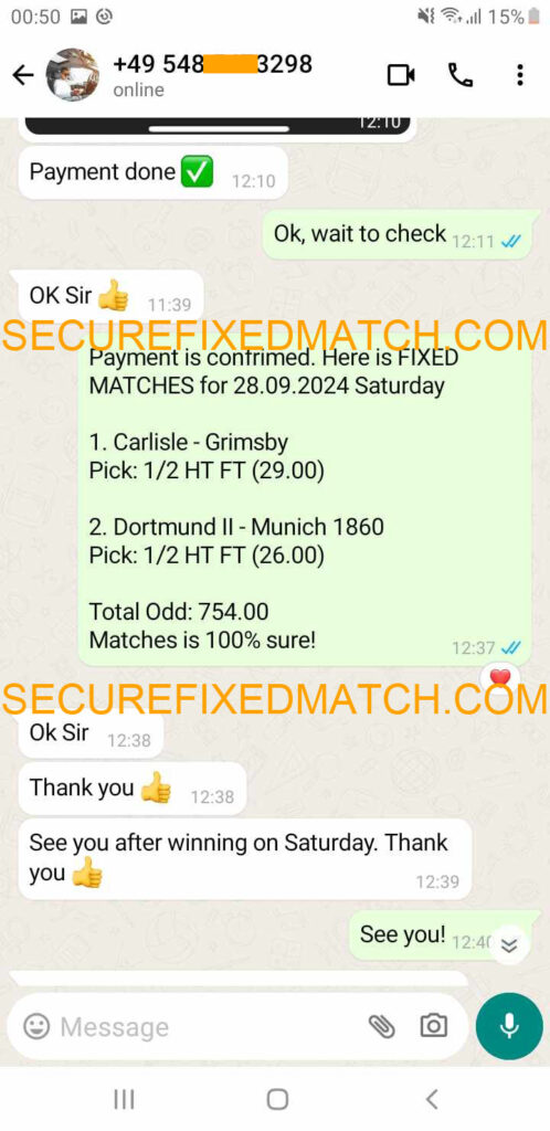 Fixed Matches