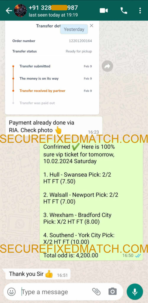 Secure Betting Fixed Match