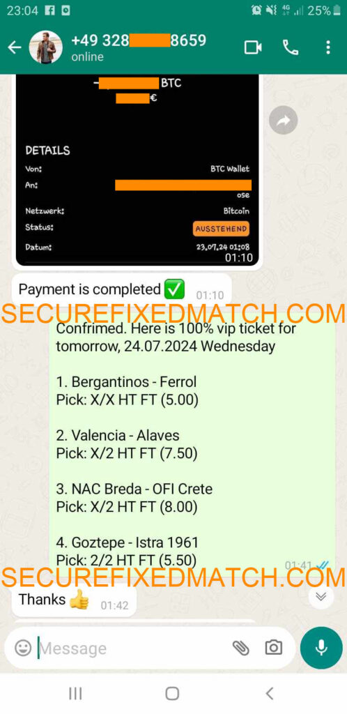 Special Fixed Matches