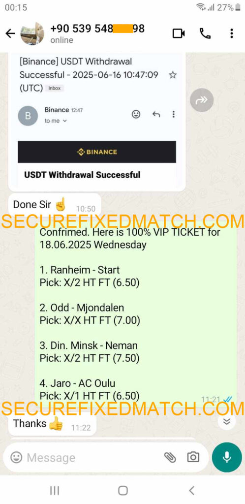 Fixed Matches