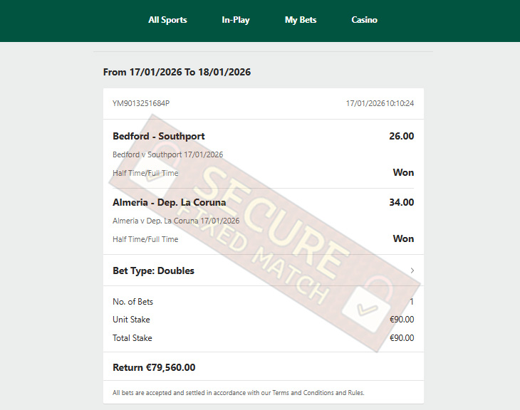 Fixed Match Fixed Match