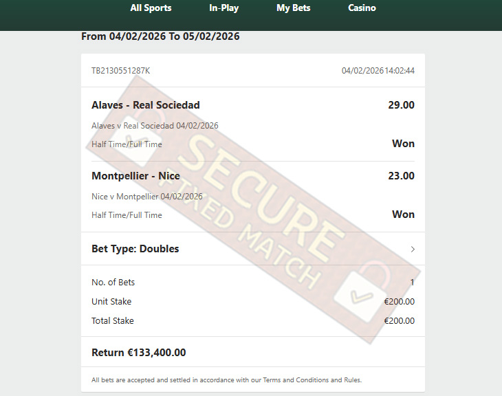 Fixed Match Fixed Match