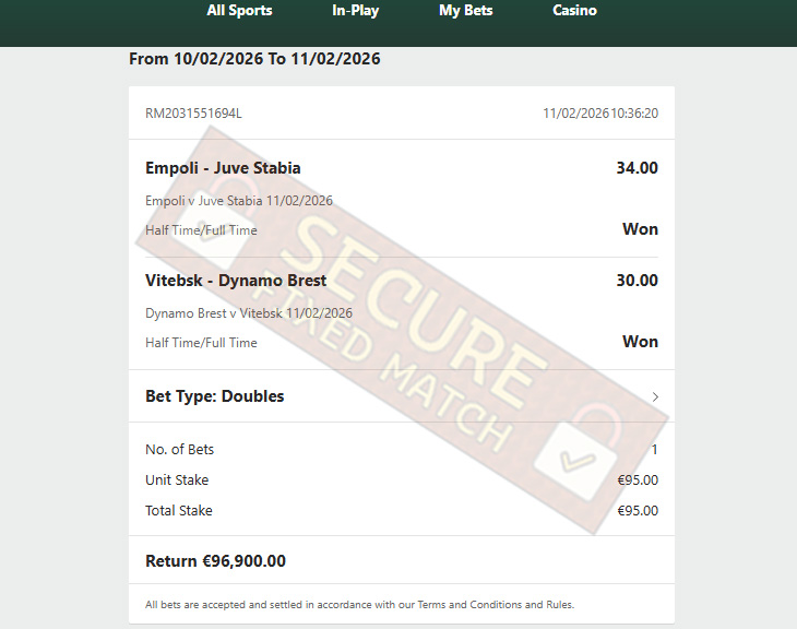 Fixed Match Fixed Match