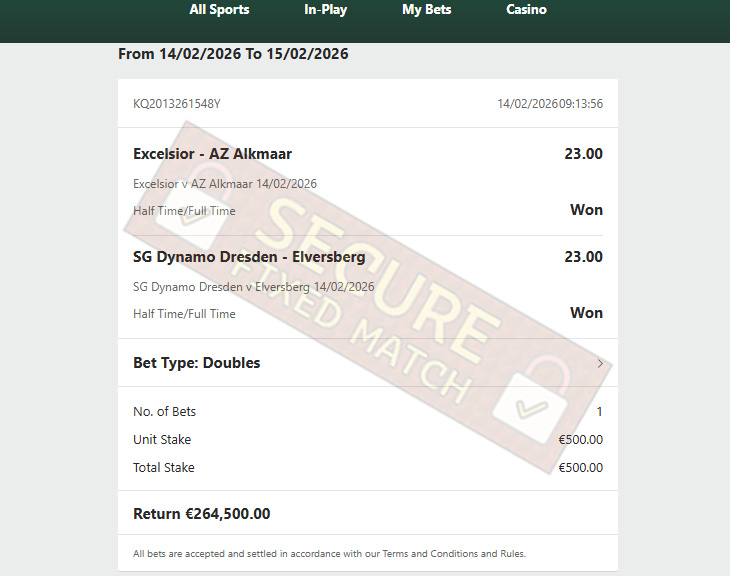 Fixed Match Fixed Match