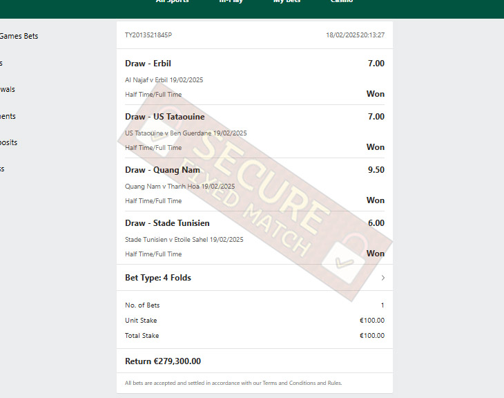 Fixed Matches