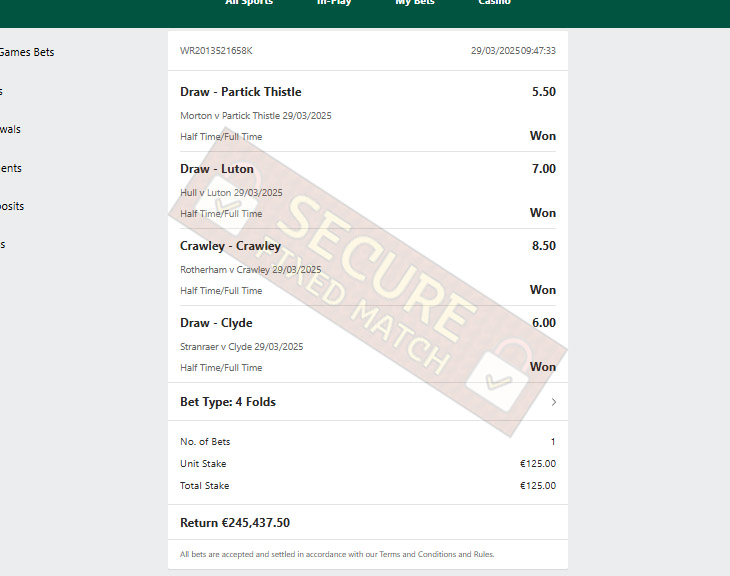 Fixed Matches