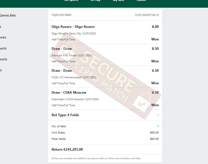 Buy Fixed Match